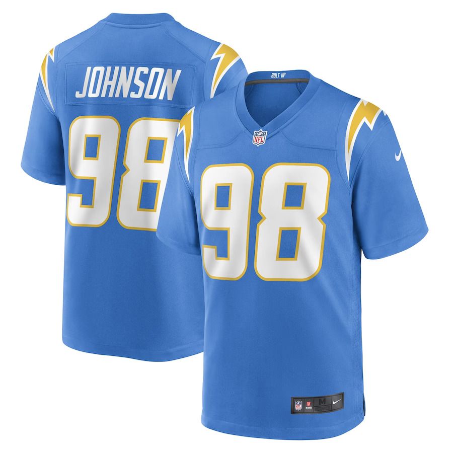 Men Los Angeles Chargers #98 Austin Johnson Nike Powder Blue Game Player NFL Jersey